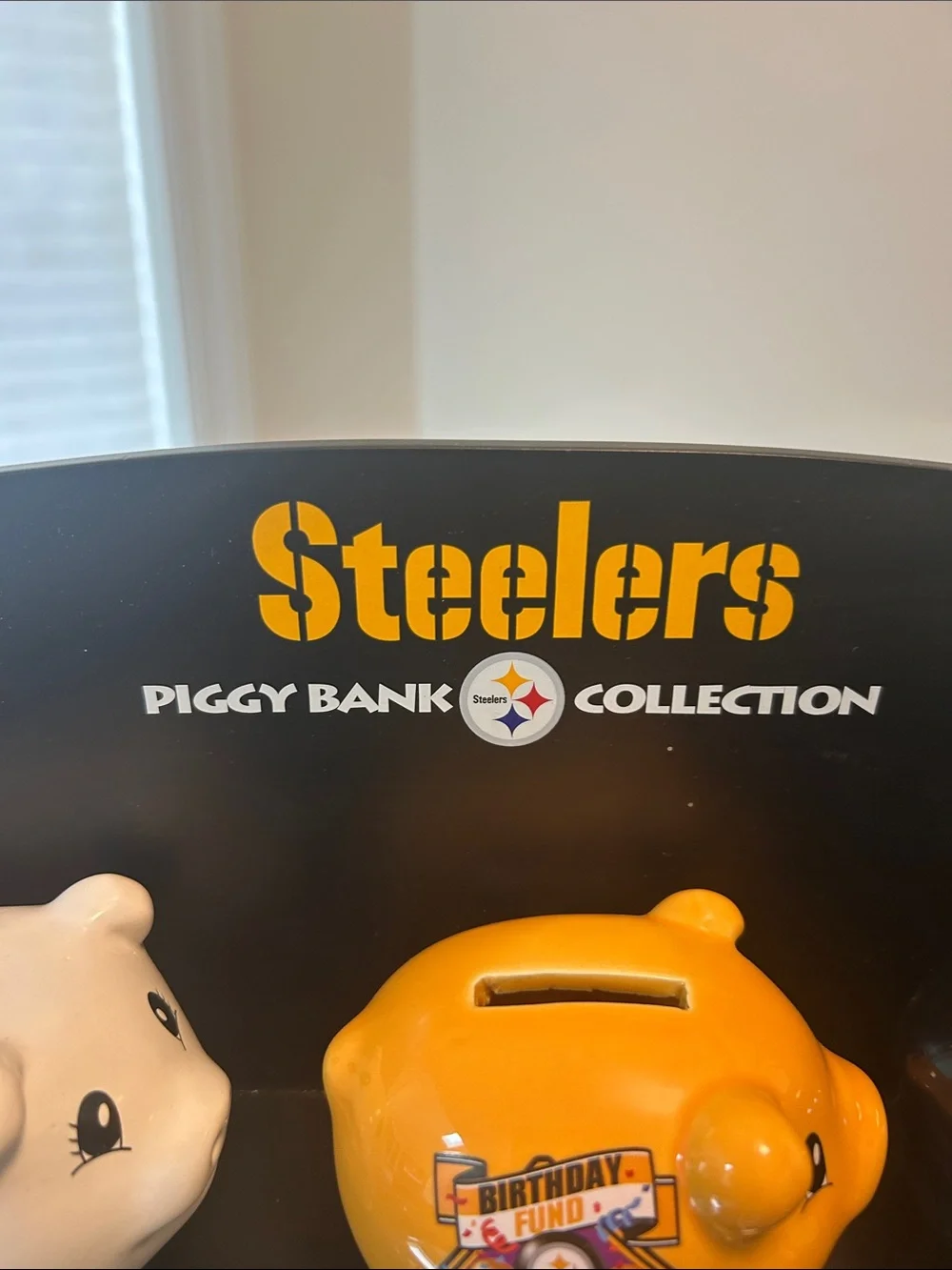 RARE Willabee & Ward 15 Steelers Piggy Bank Collection Wall Display